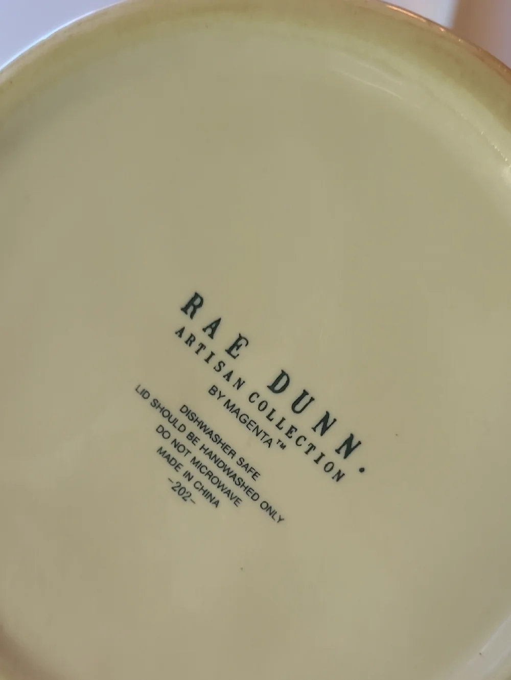 Rae Dunn Cream Ceramic Canister with Lid